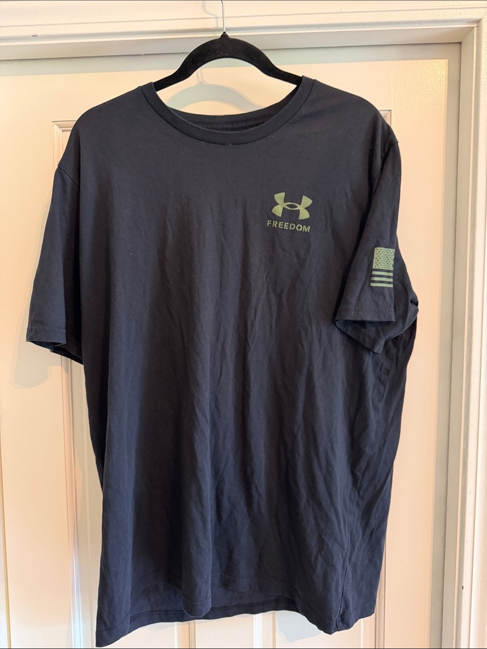 Under Armour Men’s Black Freedom Logo T‑Shirt